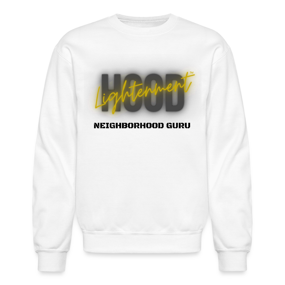 Black Logo Crewneck Sweatshirt - white