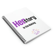Load image into Gallery viewer, HerStory Spiral Notebook - Ruled Line
