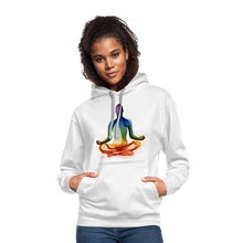 Load image into Gallery viewer, Chakra Alignment Hoodie - white/gray
