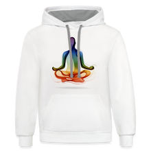 Load image into Gallery viewer, Chakra Alignment Hoodie - white/gray
