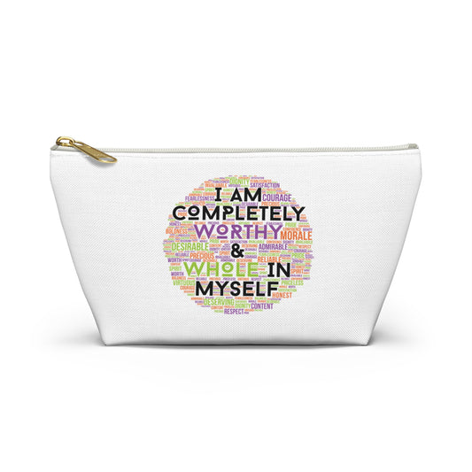 I am Worthy Pouch w/ T-bottom
