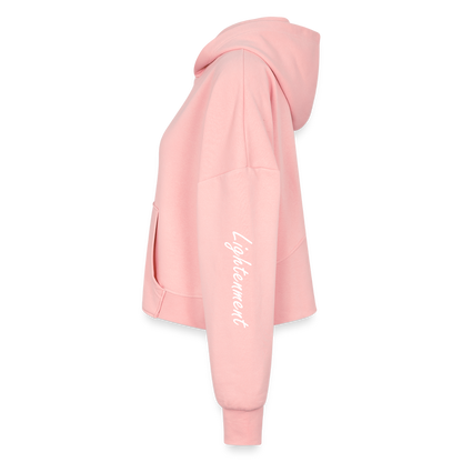 Hood Crush Cropped Hoodie - light pink