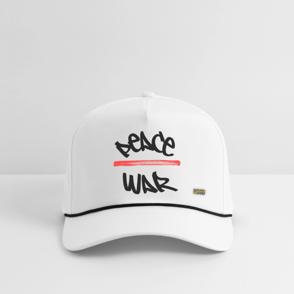Peace Rope Cap - white/black