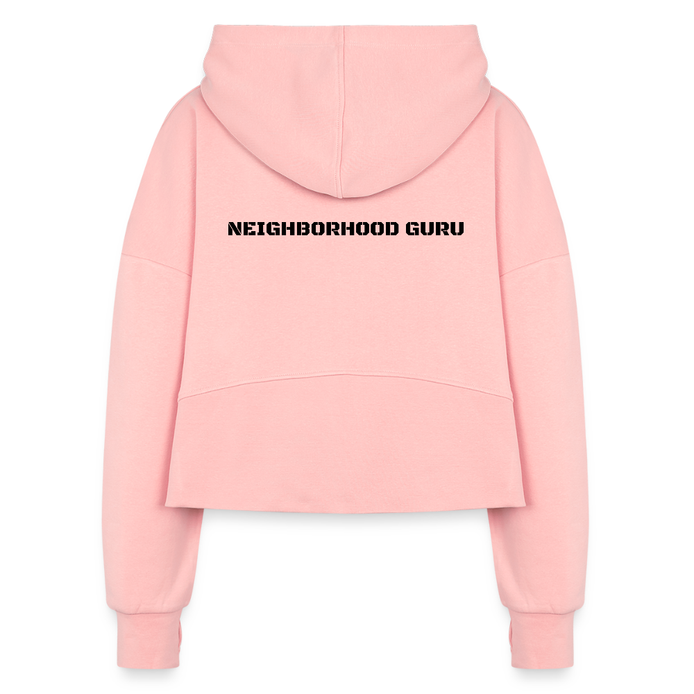 Hood Crush Cropped Hoodie - light pink