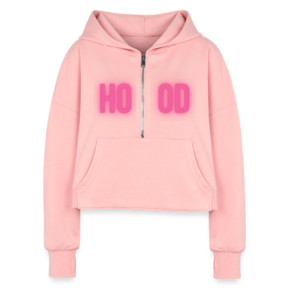 Hood Crush Cropped Hoodie - light pink