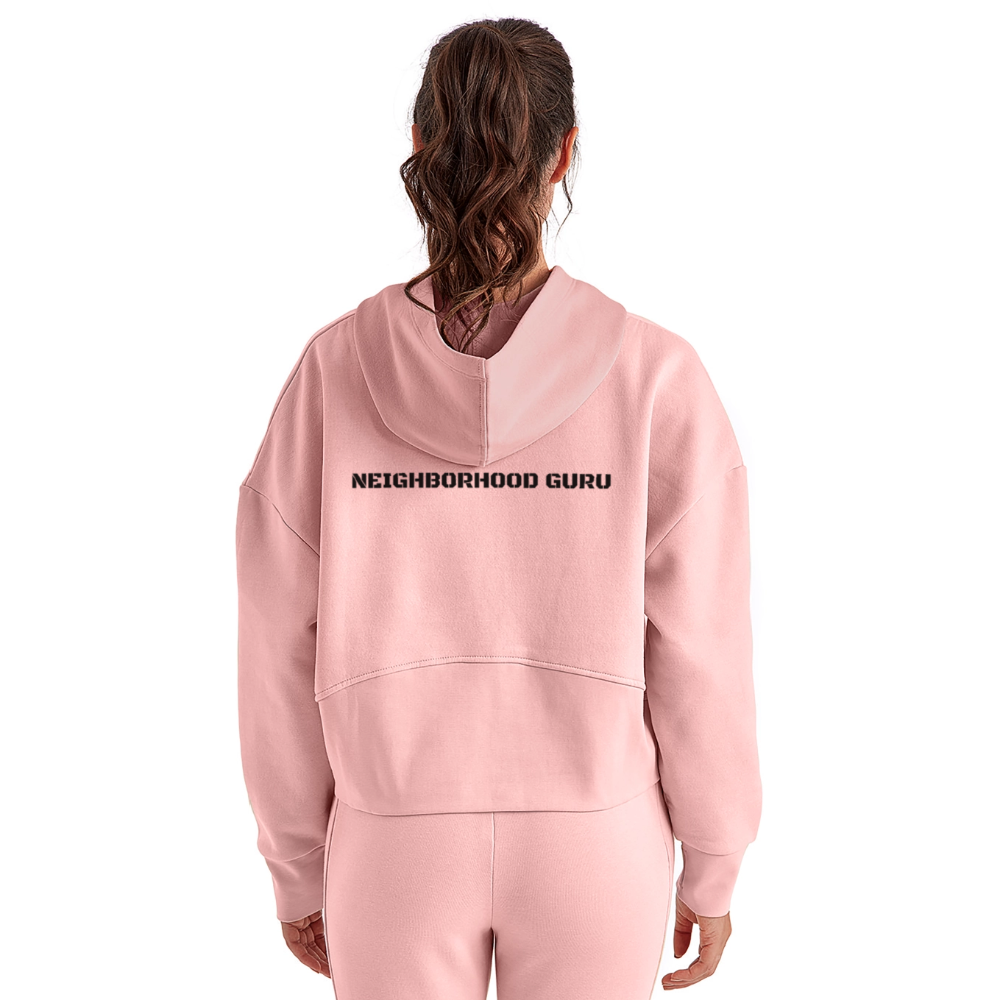 Hood Crush Cropped Hoodie - light pink
