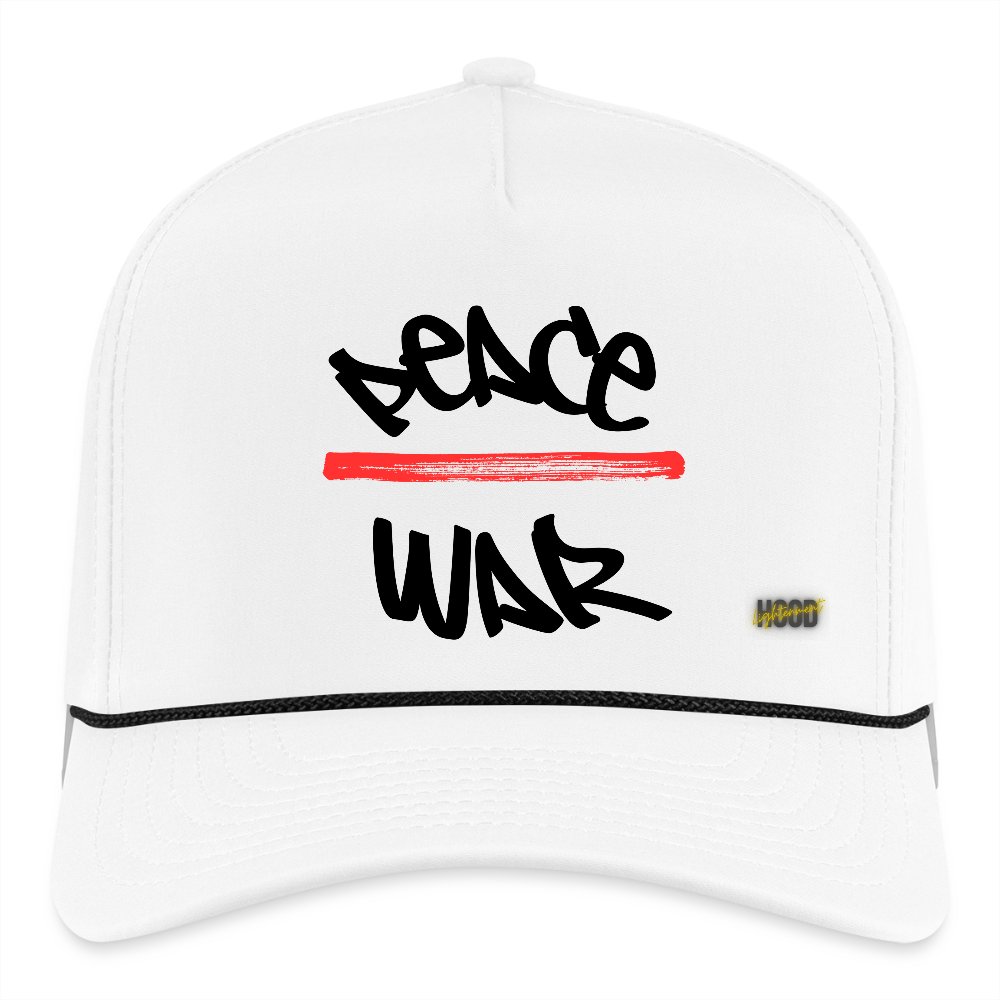 Peace Rope Cap - white/black