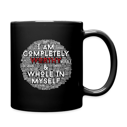 I Am Worthy Mug - black