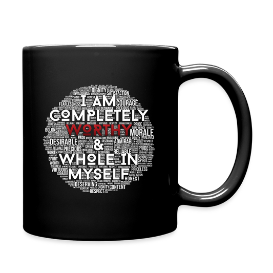 I Am Worthy Mug - black