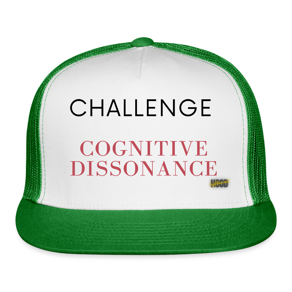 Cognitive Trucker Hat - white/kelly green