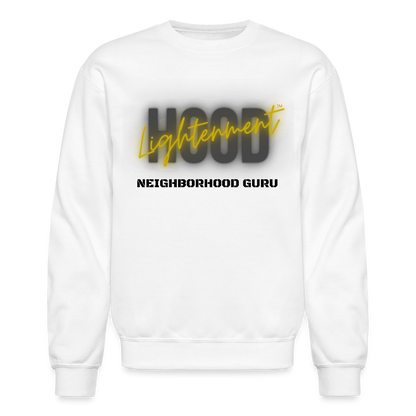 Black Logo Crewneck Sweatshirt - white