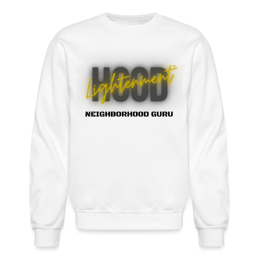 Black Logo Crewneck Sweatshirt - white