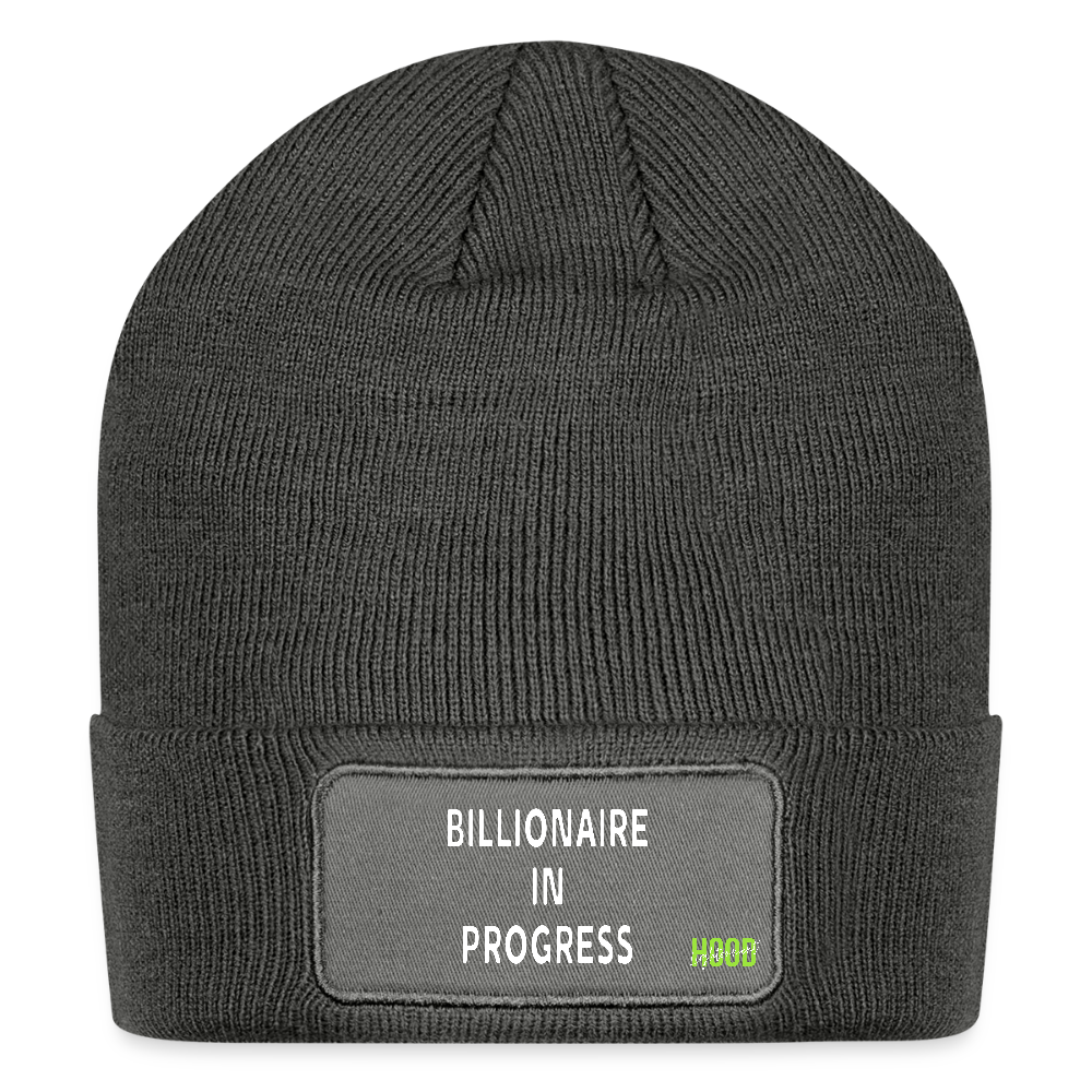 Billionaire Beanie - charcoal grey