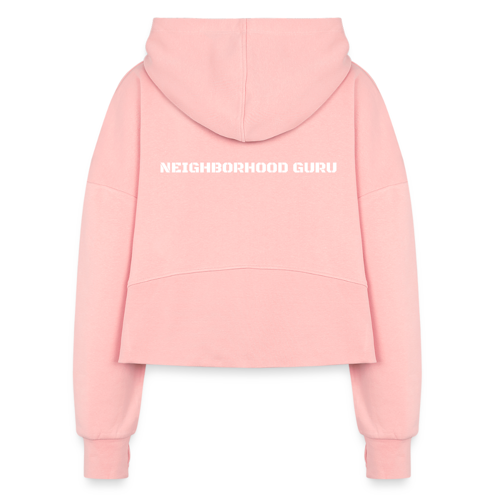Hood Crush Cropped Hoodie - light pink