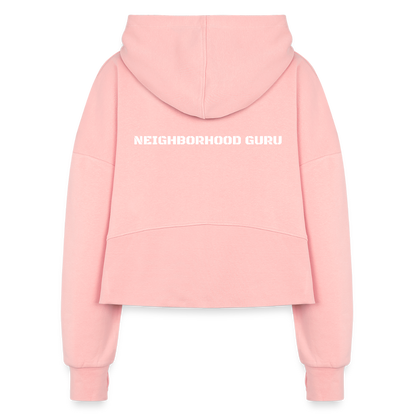Hood Crush Cropped Hoodie - light pink