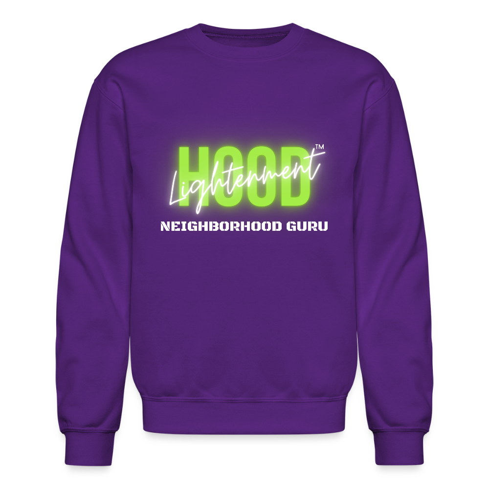 Green Logo Crewneck Sweatshirt - purple
