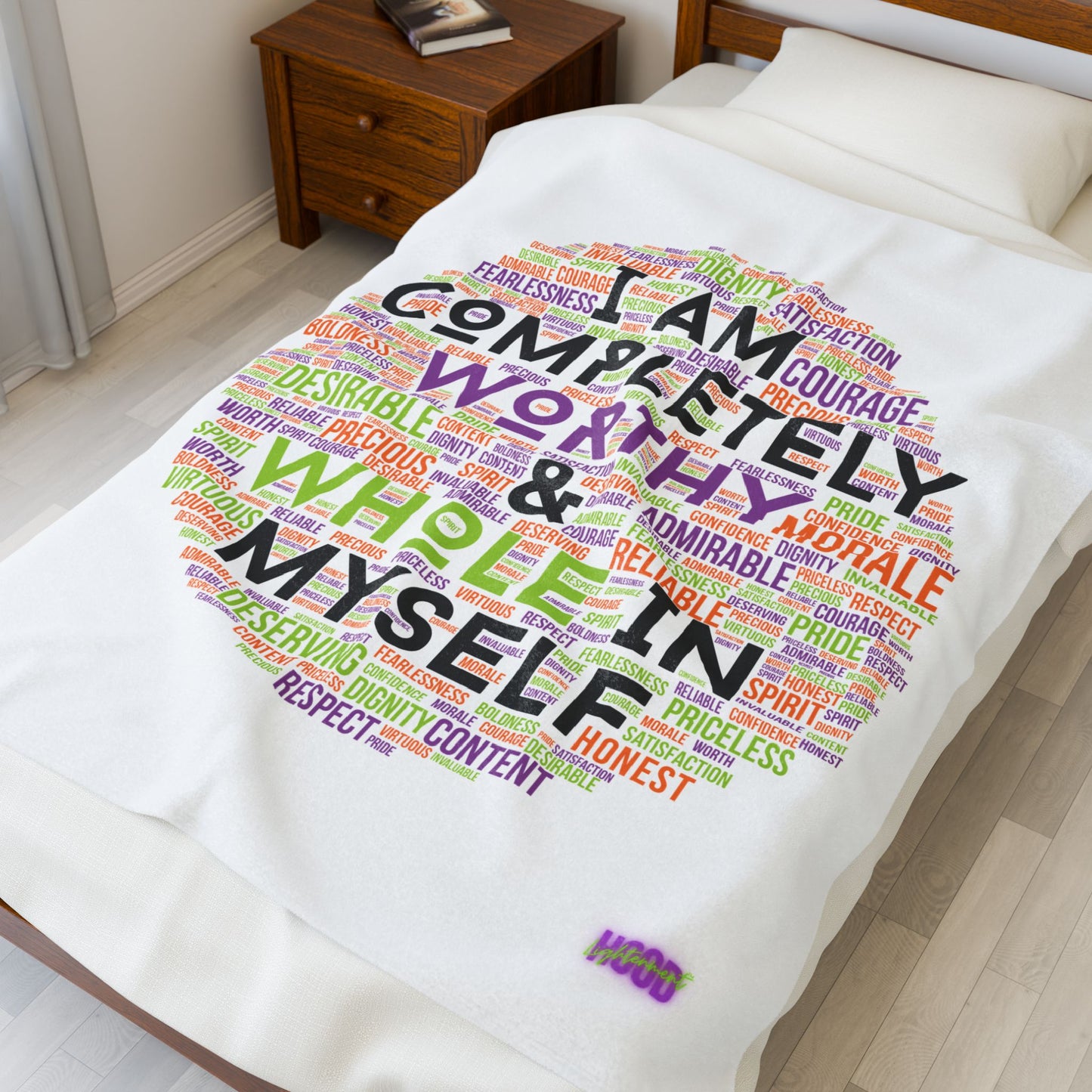 Worthy & Whole Velveteen Plush Blanket