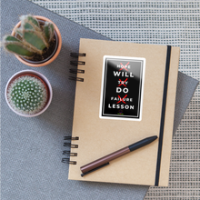 Load image into Gallery viewer, Replace Negativity Sticker - white glossy
