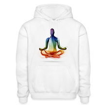 Load image into Gallery viewer, Chakras Adult Hoodie - white
