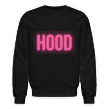 Load image into Gallery viewer, Pink Hood Crewneck Sweatshirt - black
