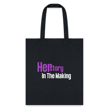Load image into Gallery viewer, HerStory Tote Bag - black
